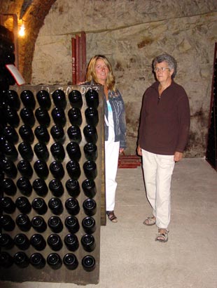 Champagne pupitre at Caves of Daniel Dumont - click to close