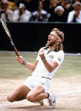 Bjorn Borg, the first 'rock star' champion tennis player