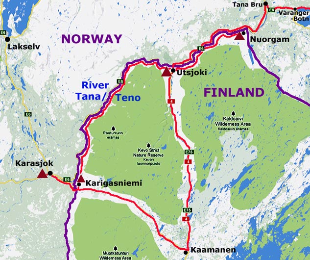 River Teno borderlands - Utsjoki, Karasjok and Nuorgam